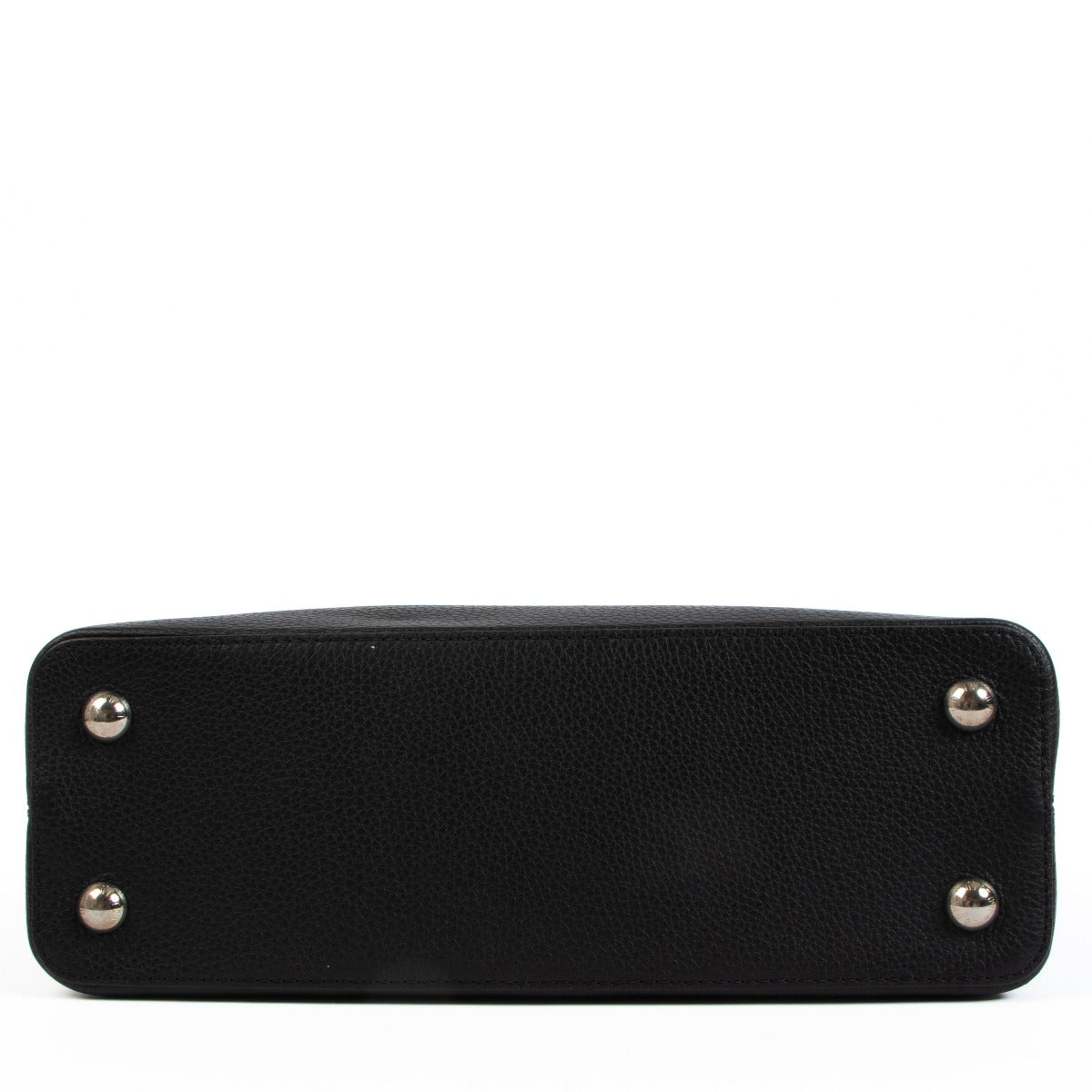 Sac Louis Vuitton Capucines MM en cuir noir et python