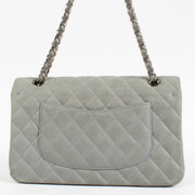 shop 100% authentic second hand Chanel Grey Suede Caviar Leather Medium Classic 11.12 Flap Bag on Labellov.com