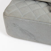 shop 100% authentic second hand Chanel Grey Suede Caviar Leather Medium Classic 11.12 Flap Bag on Labellov.com