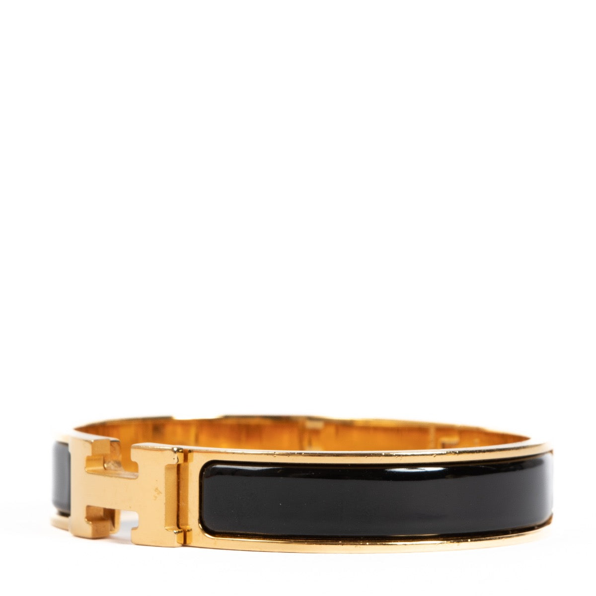 Shop an authentic Hermès Black Clic H Bracelet on Labellov.com