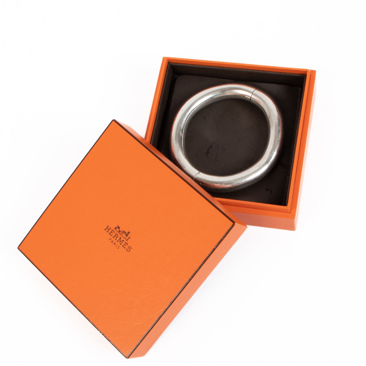 Shop an authentic preloved Hermès Sterling Silver Lima Bangle Bracelet on Labellov.com