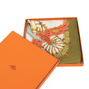 Are you looking for an authentic designer Hermès Yellow Silk Carré Caparaçons de la France Scarf? We buy and sell your preloved and brand new designer items.