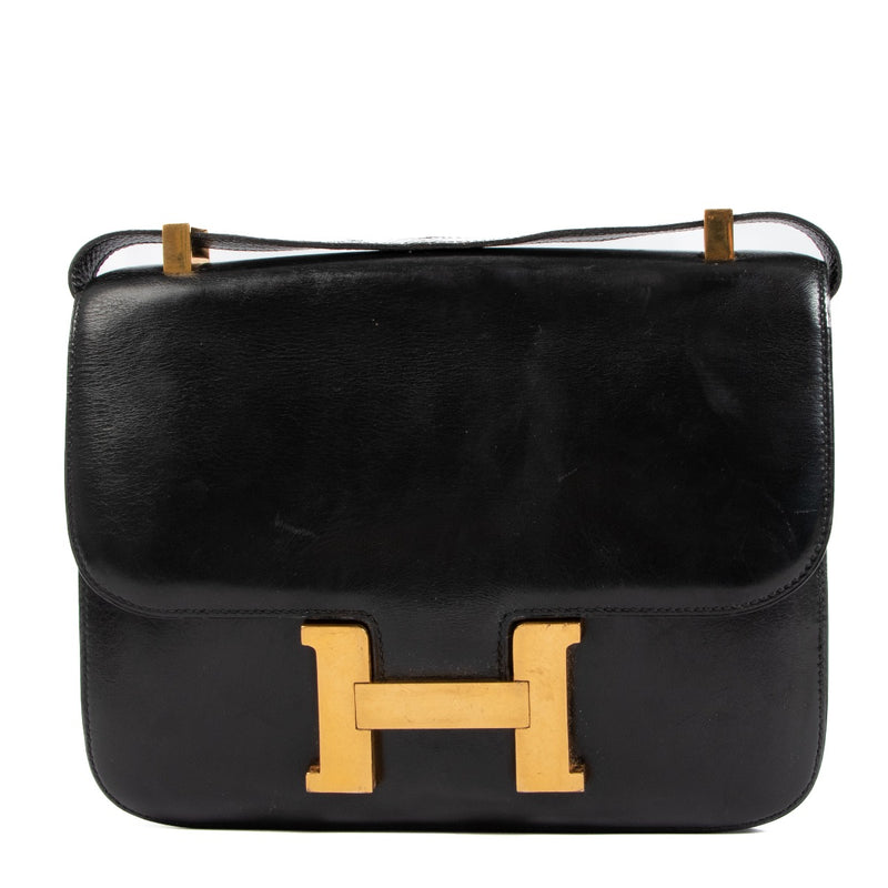 Hermès Black Constance 23 Box Leather Gold Hardware
