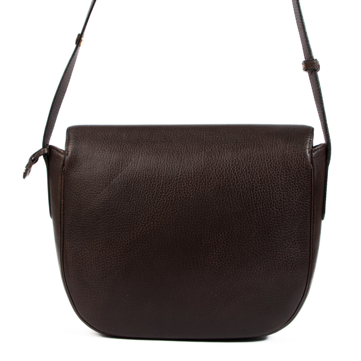 Delvaux Brown Leather Diva Crossbody Bag