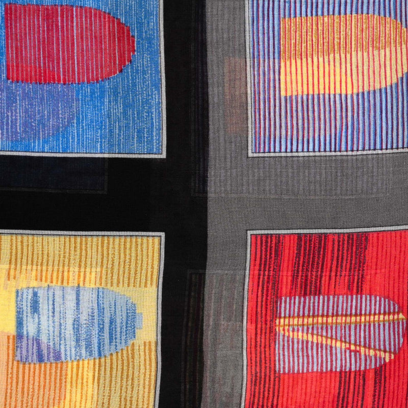 Buy online an authentic second hand Delvaux multicolor silk scarf in good condition at Labellov in Antwerp.