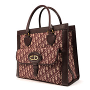 Are you looking for an authentic designer Christian Dior Burgundy Monogram Oblique Tote Bag?