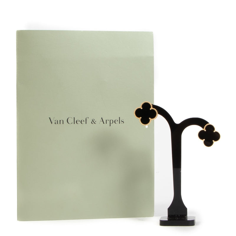 Van Cleef & Arpels Magic Alhambra Onyx Oorbellen