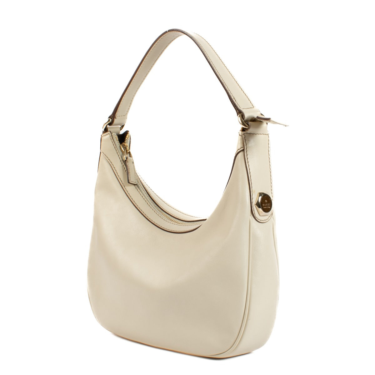 Shop 100% authentic secondhand Gucci White Leather Hobo Shoulder Bag on Labellov.com
