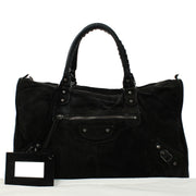 Buy and sell your preloved and brand new Balenciaga Black suede Classic Work Bag for the best price at Labellov