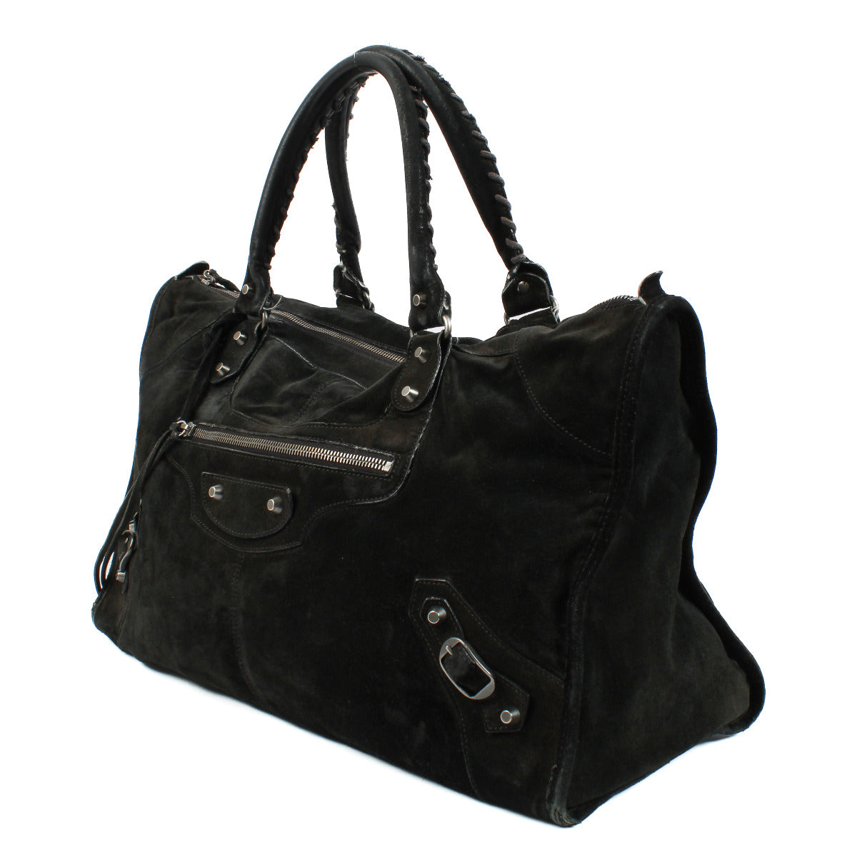 Balenciaga Zwarte Suède Classic Work Tas