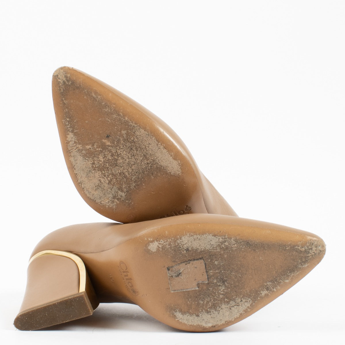 Chloé Zalmroze sleehak pumps - Maat 40