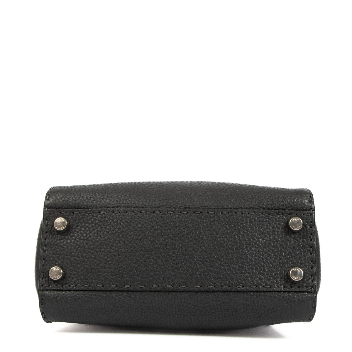Mini sac Peekaboo Fendi Selleria gris asphalte