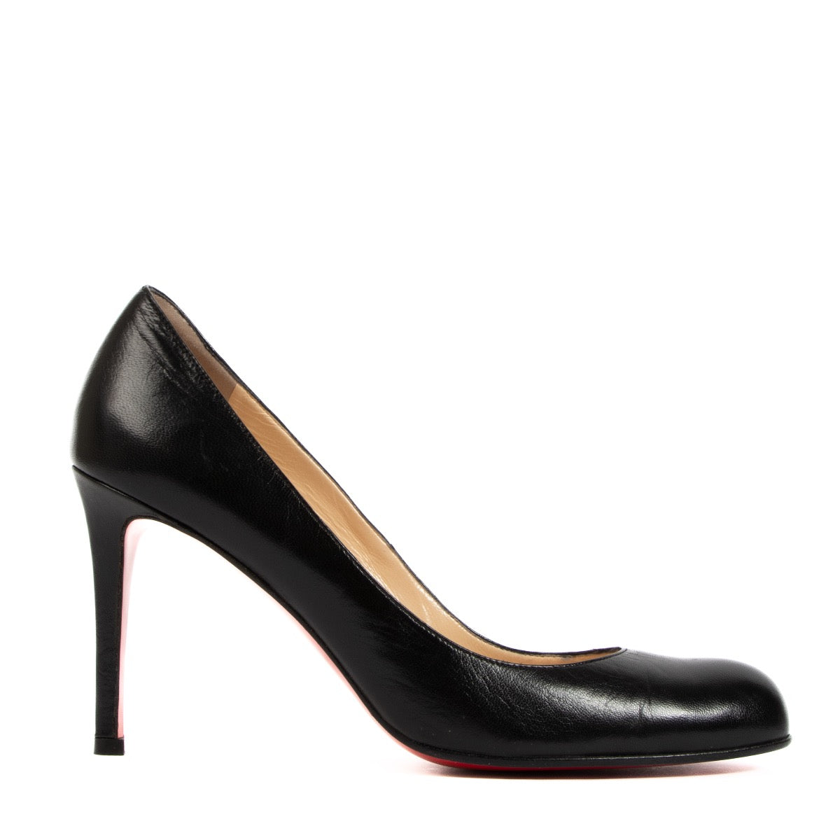 Shop authentic preloved Christian Louboutin Black Leather Heels - Size 39 on Labellov.com