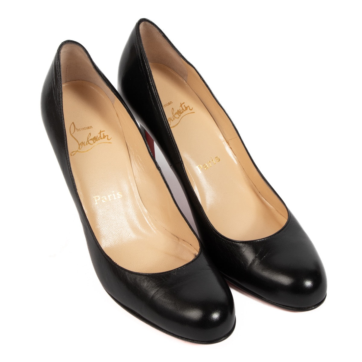 Shop authentic preloved Christian Louboutin Black Leather Heels - Size 39 on Labellov.com