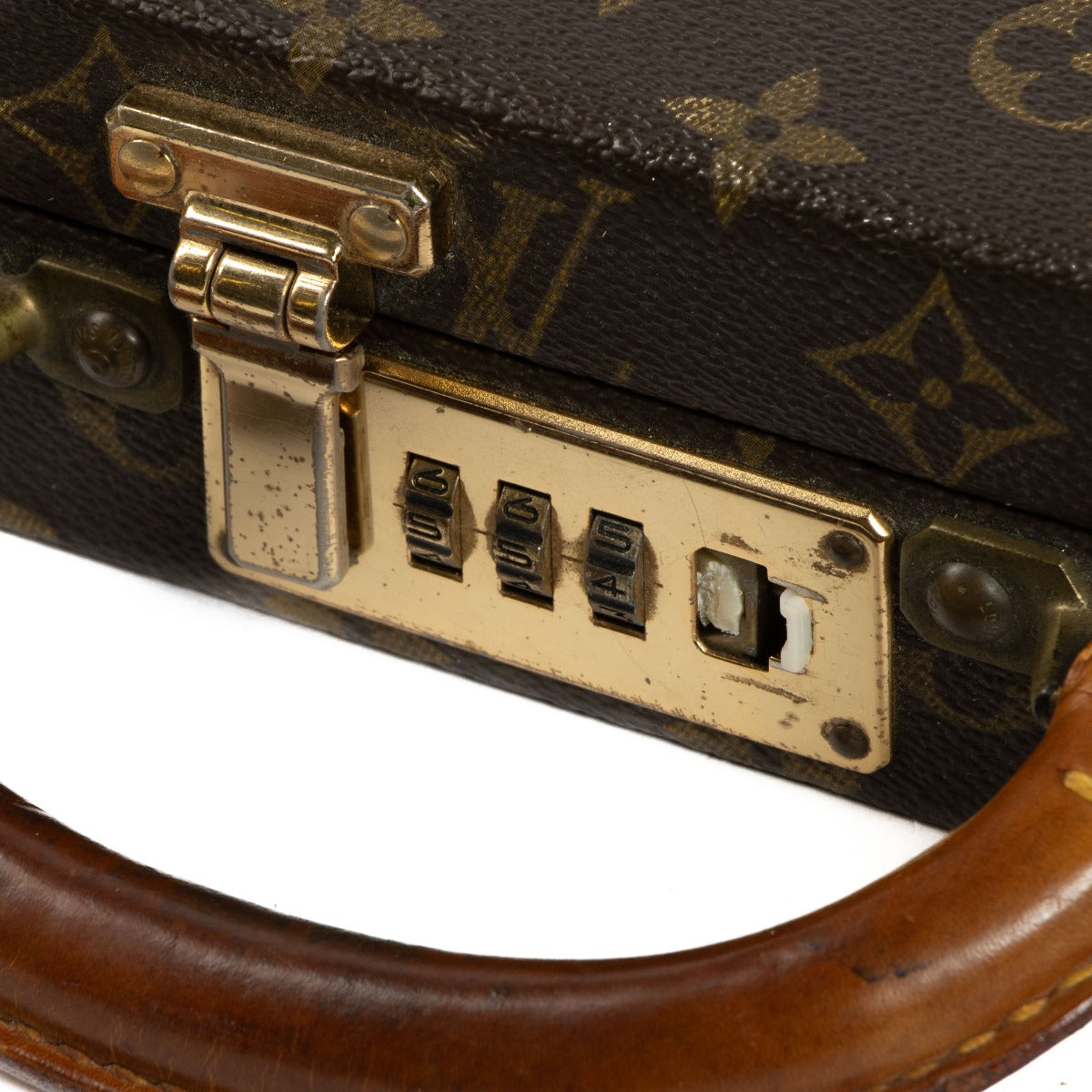 Louis Vuitton Monogram Combination Lock Vertical Briefcase