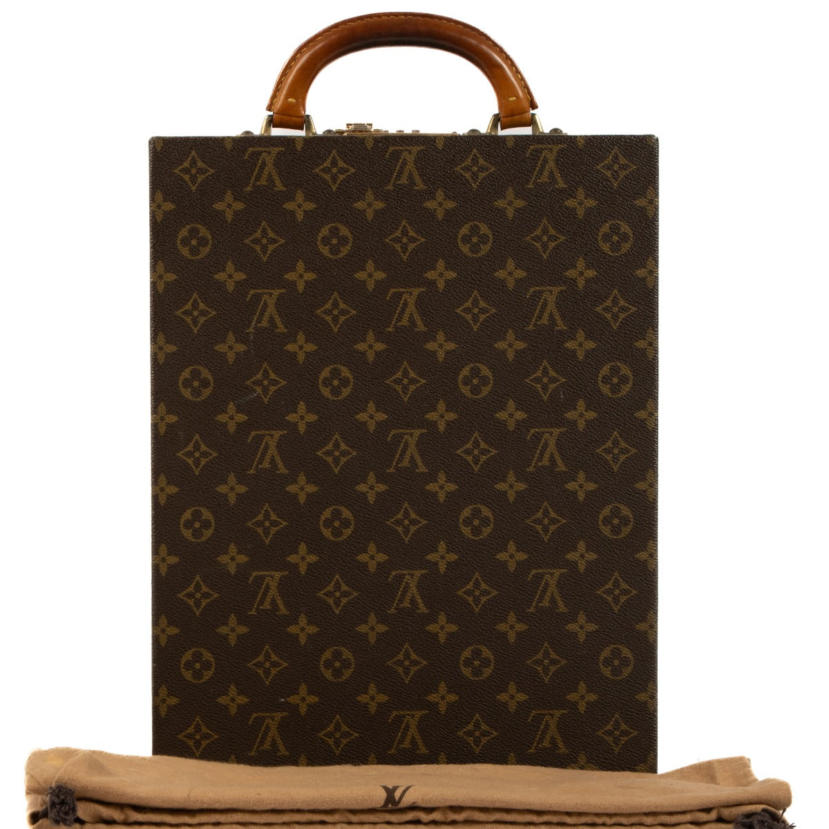 Louis Vuitton Monogram Combination Lock Vertical Briefcase