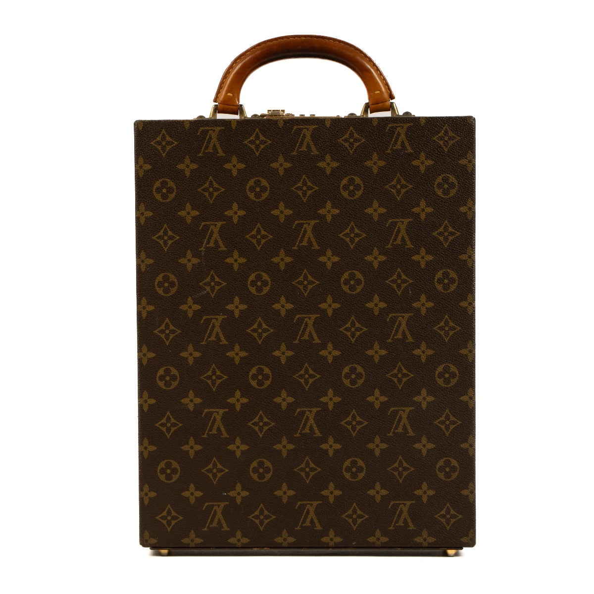 Louis Vuitton Monogram Combination Lock Vertical Briefcase
