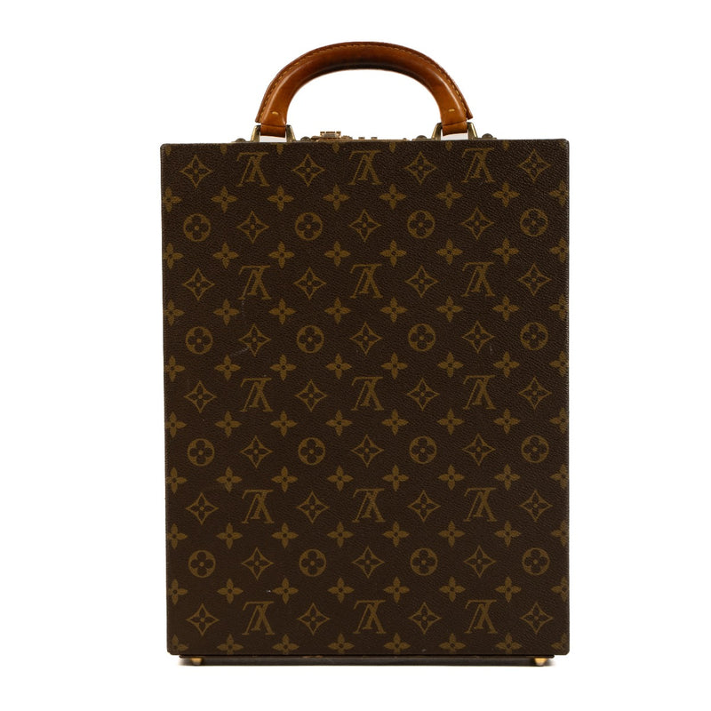 Louis Vuitton Monogram Combination Lock Vertical Briefcase