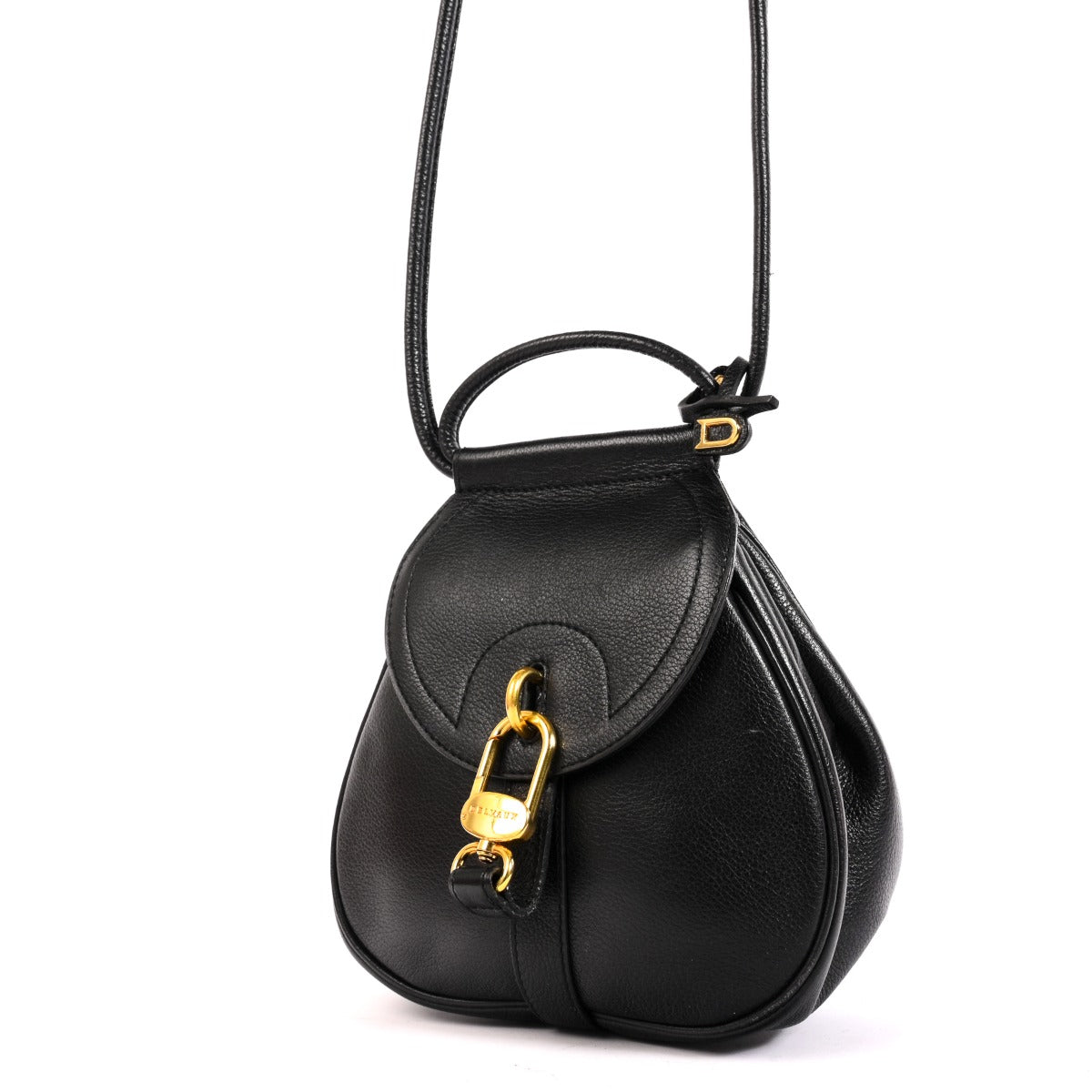 Shop an authentic preloved Delvaux Black Leather Cerceau Mini Bag on Labellov.com