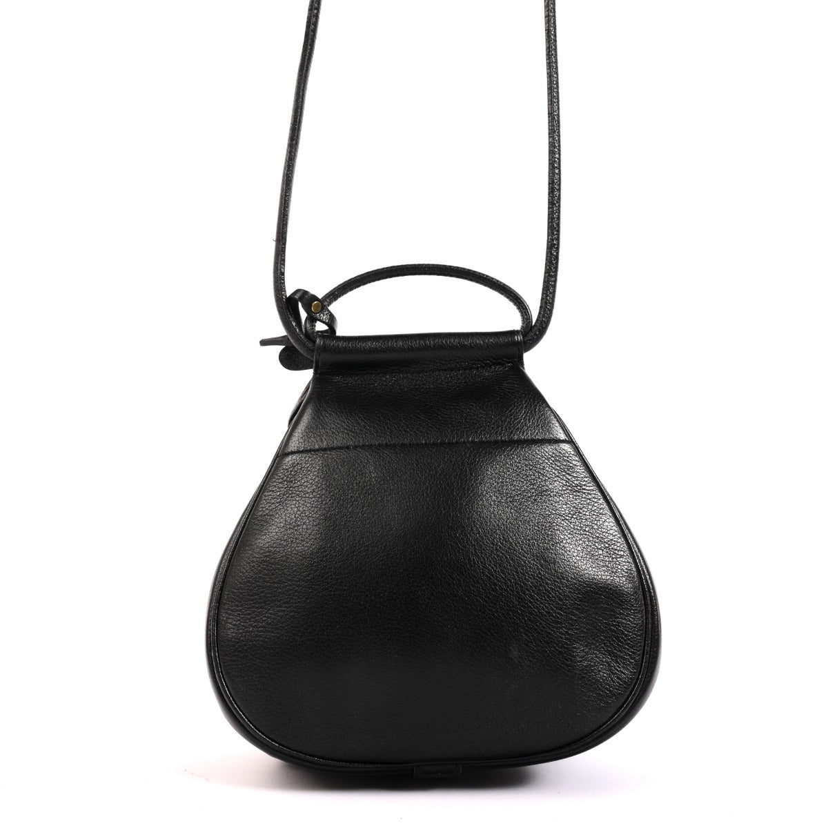 Delvaux Black Leather Cerceau Mini Bag