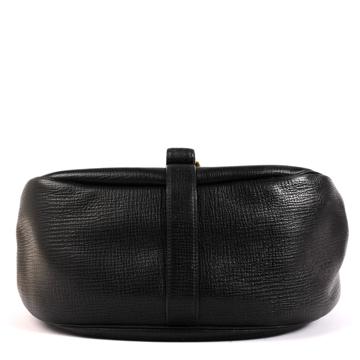 Sac Delvaux Cerceau en cuir grainé noir