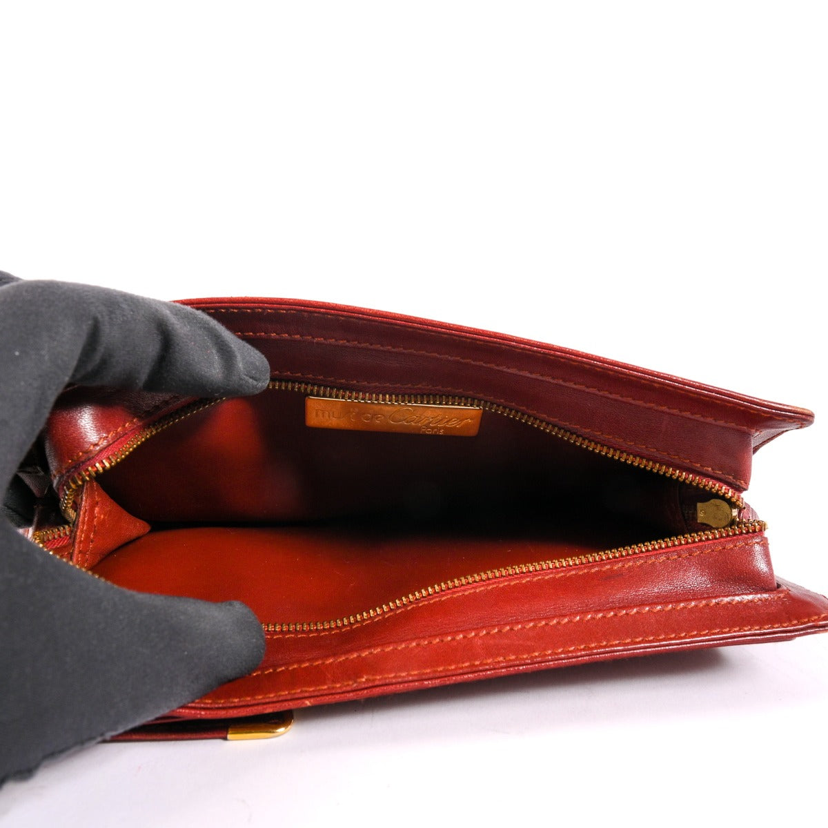 Cartier Bourgogne Leren Clutch