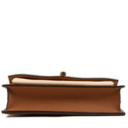 Shop Safe online at Labellov in Antwerp, Brussels and Knokke this 100% authentic second hand Louis Vuitton Cognac MyLockMe Chain Pochette Crossbody
