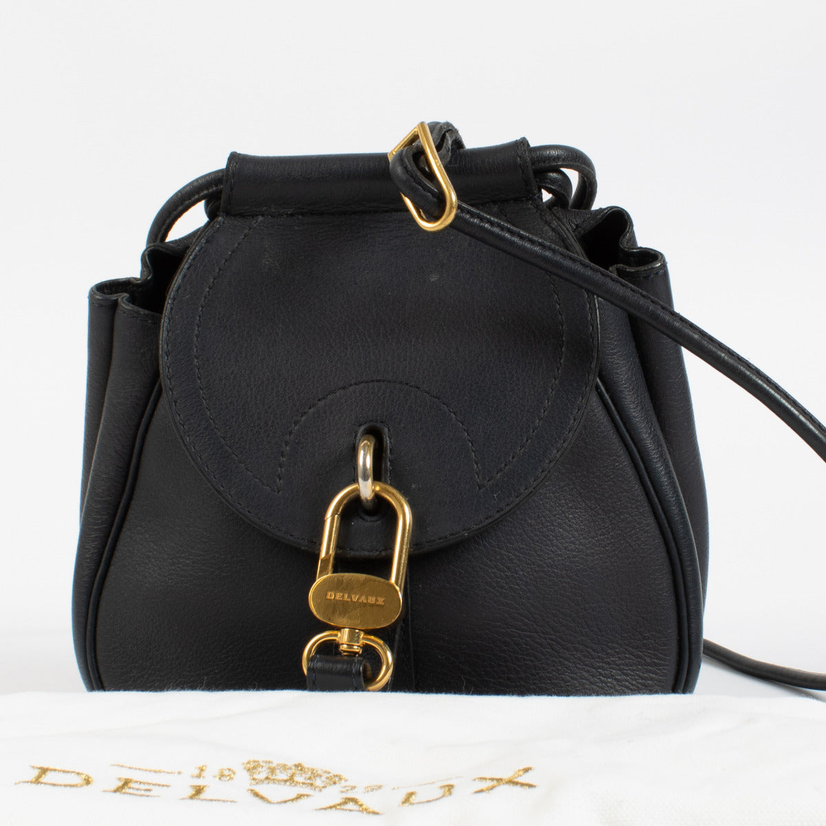 Delvaux Blue Cerceau Mini Bag