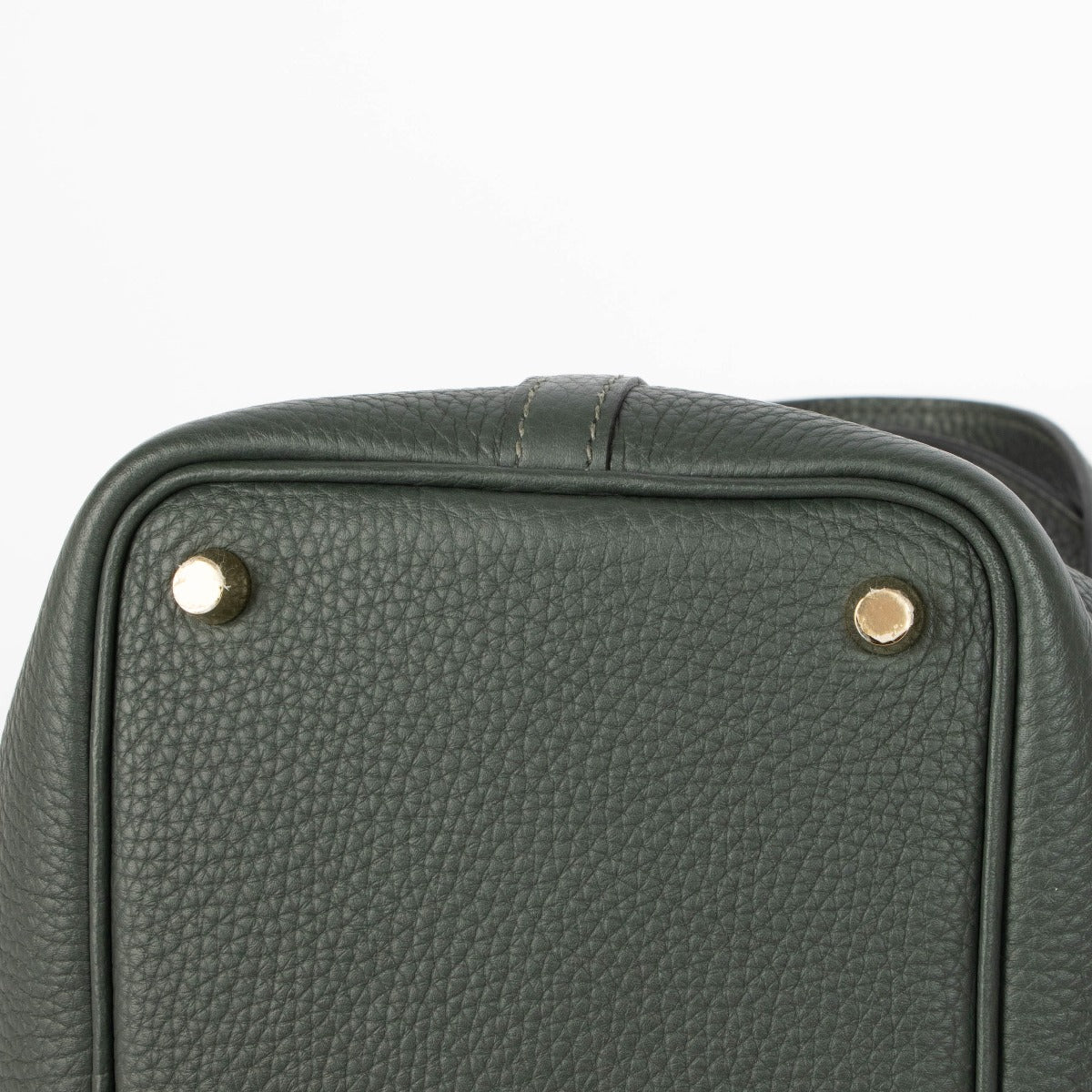 Shop this 100% authentic Hermès Picotin Lock 18 Vert Foncé Clemence GHW at Labellov.com