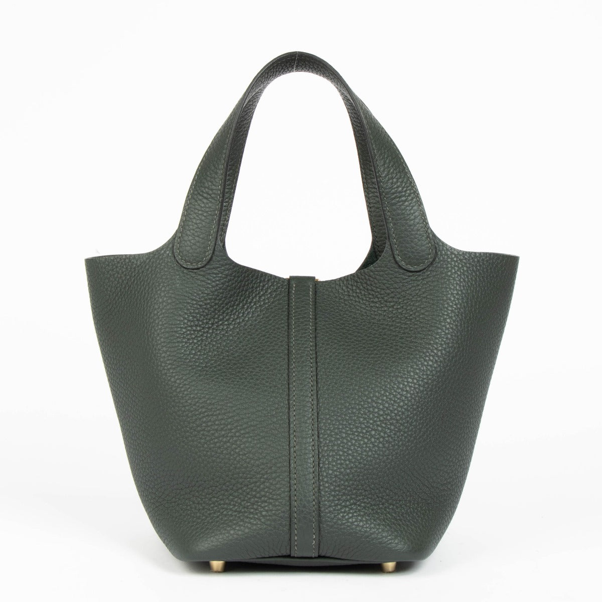 Shop this 100% authentic Hermès Picotin Lock 18 Vert Foncé Clemence GHW at Labellov.com