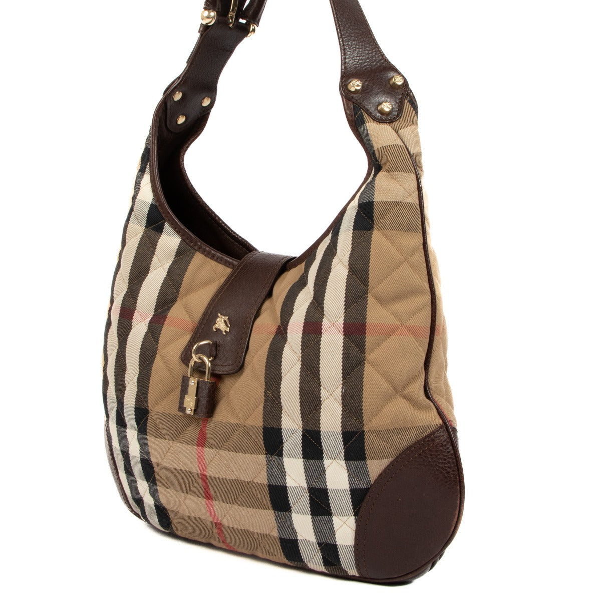Sac hobo Burberry Brooke House Check