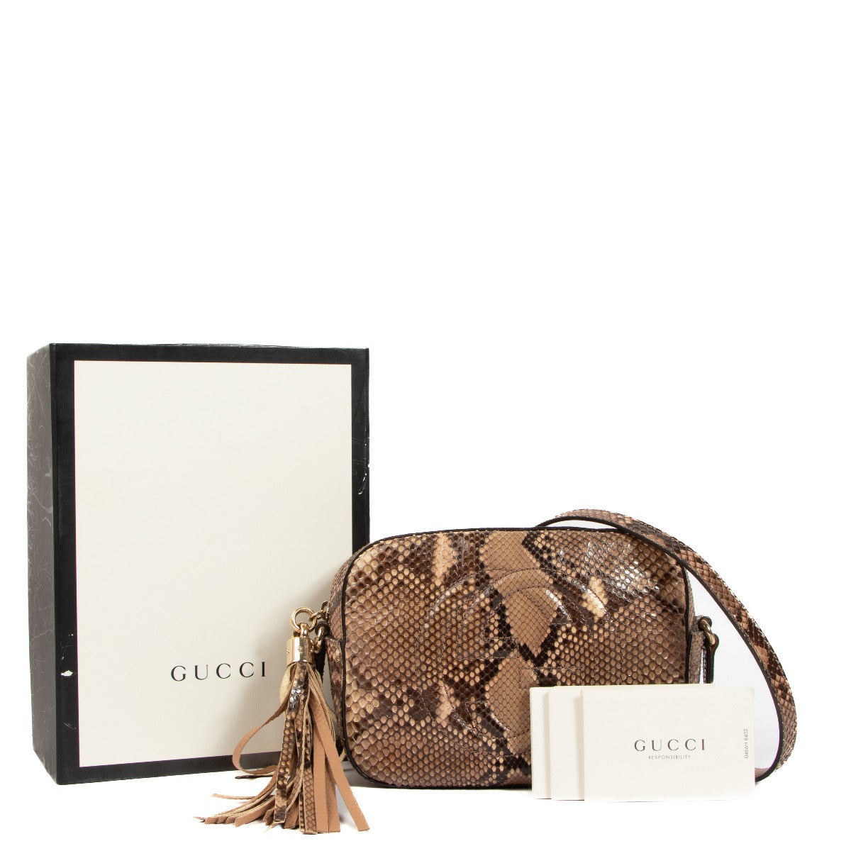 Gucci Soho Disco Python Crossbody Bag