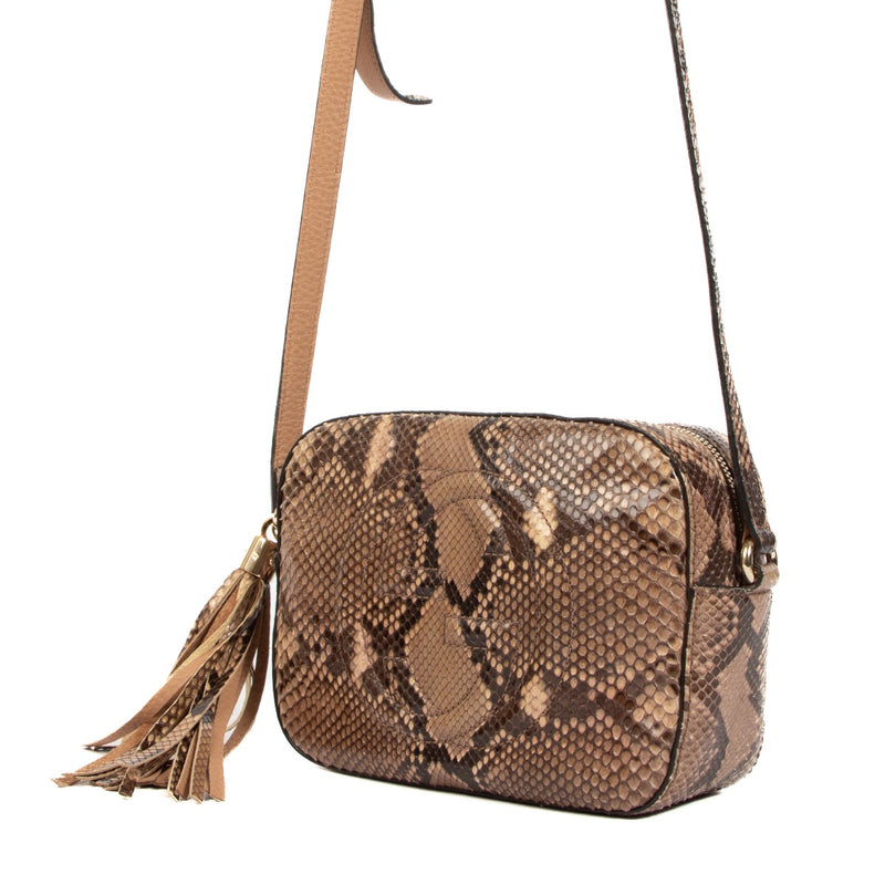 Gucci Soho Disco Python Crossbody Bag