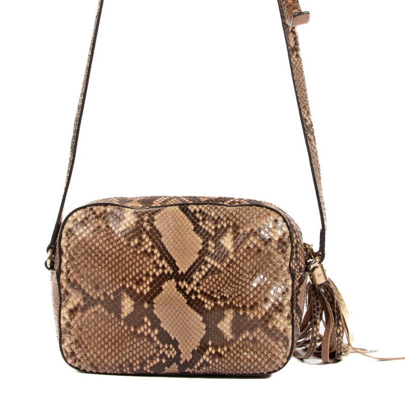 Gucci Soho Disco Python Crossbody Bag