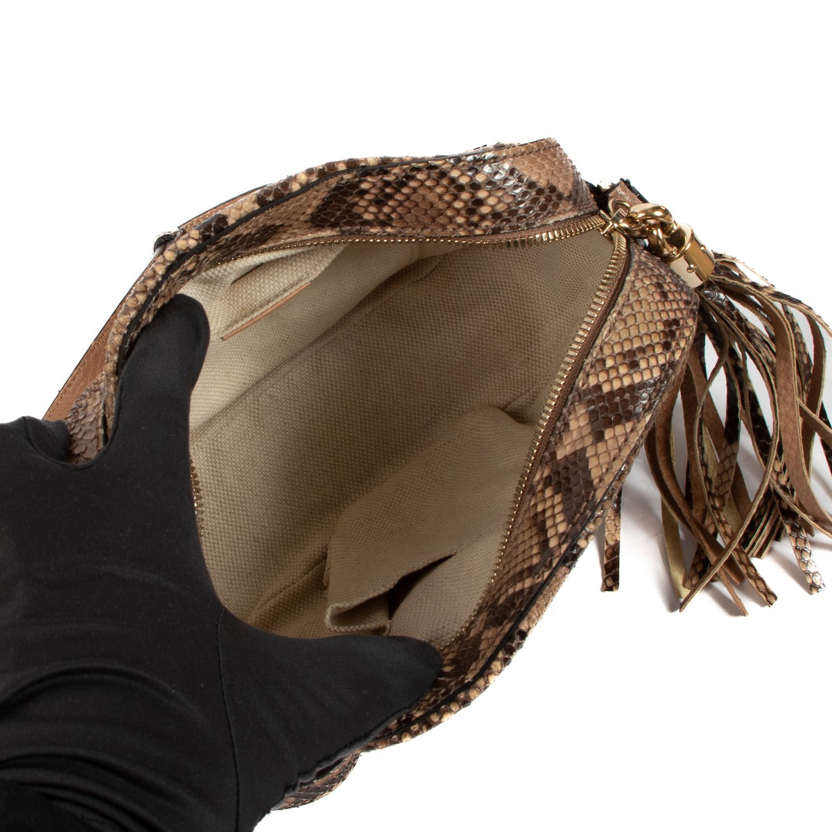 Sac bandoulière Gucci Soho Disco en python