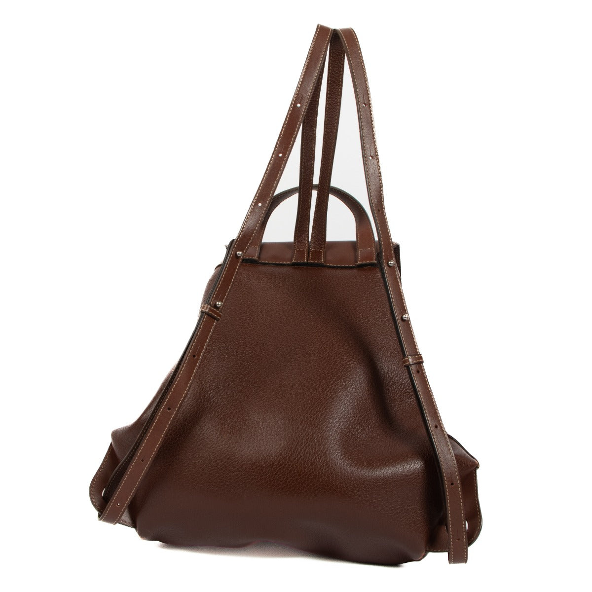 Sac à Dos en Cuir Marron Deux De Delvaux