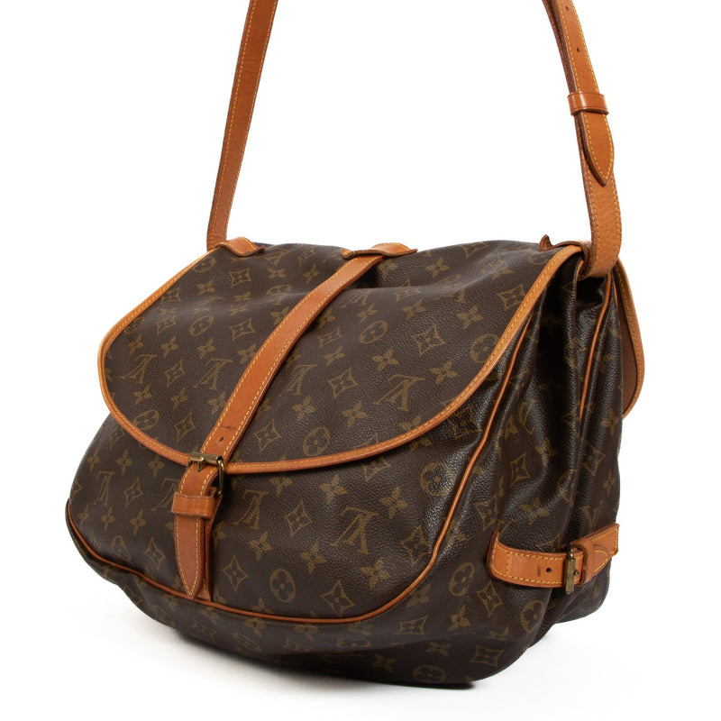 Shop an authentic second hand Louis Vuitton Monogram Canvas Saumur 35 Crossbody Bag on Labellov.com