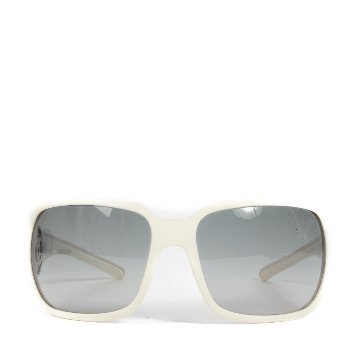 Chanel 6023 White Wrap Around CC Sunglasses