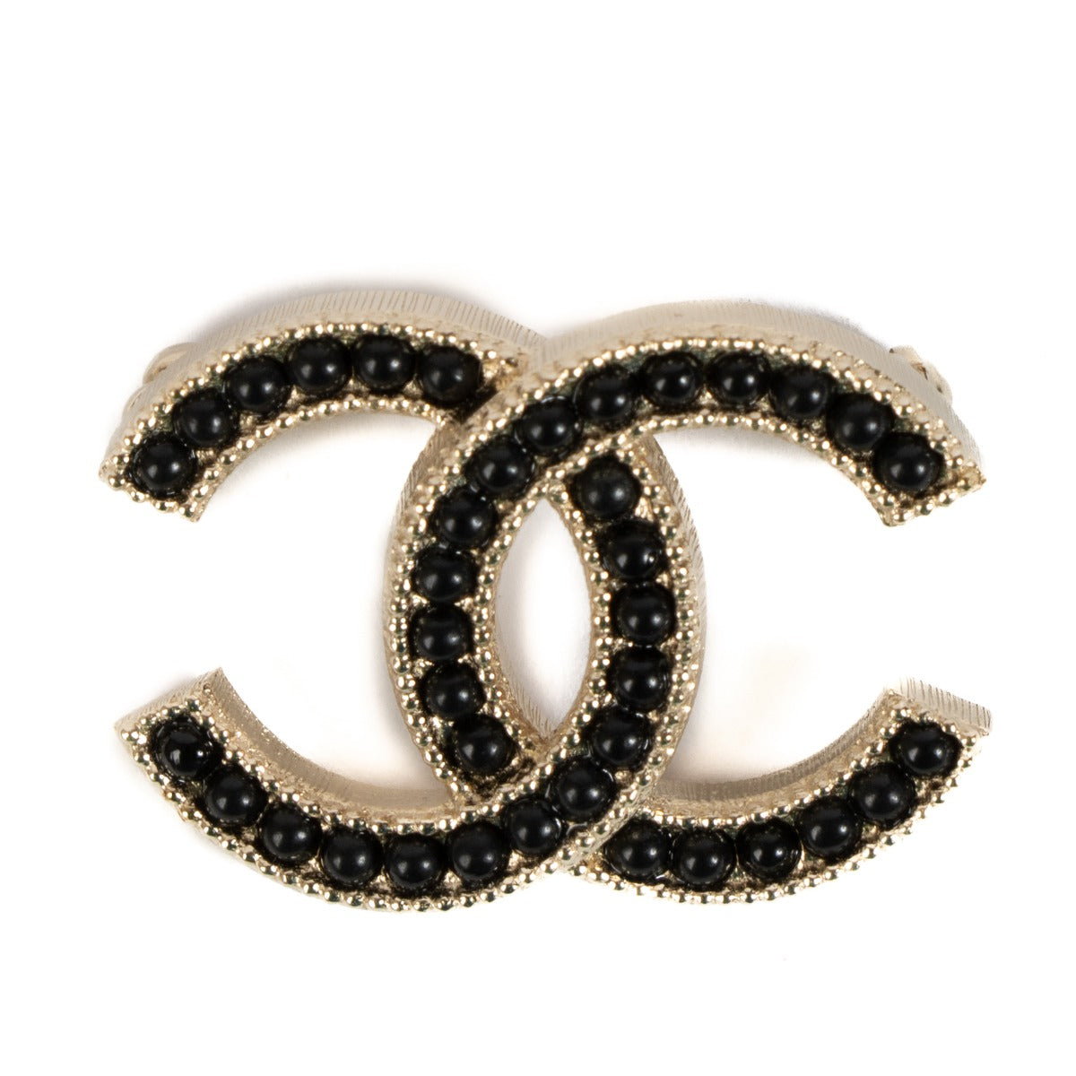 Shop 100% authentic Chanel 16A Gold/Black CC Brooch at Labellov.com.