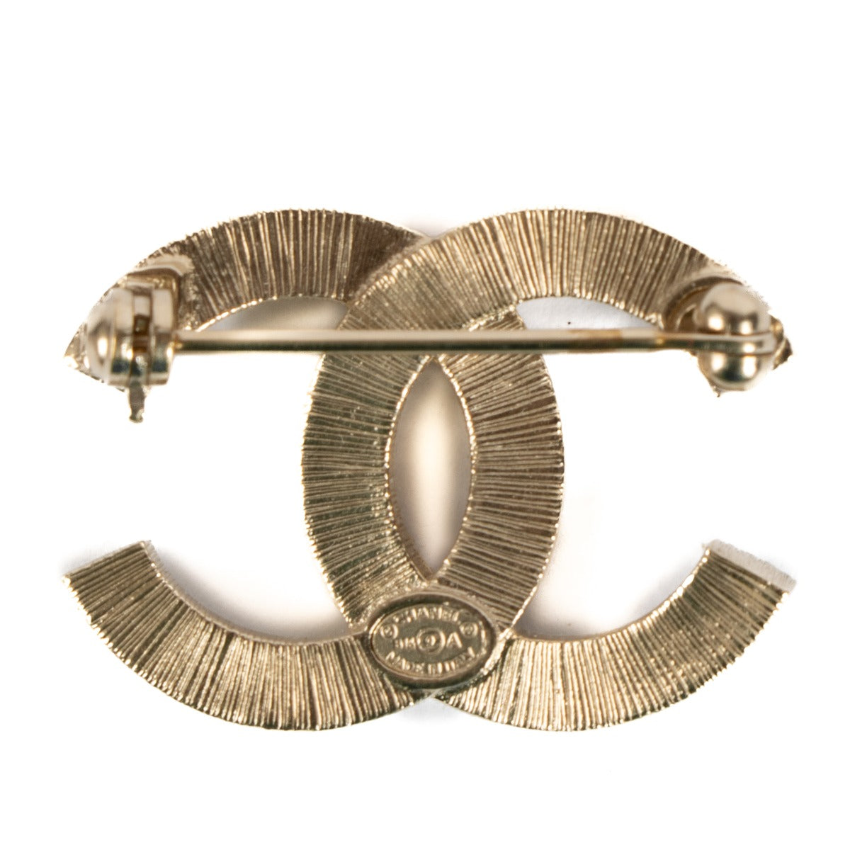 Shop 100% authentic Chanel Gold/Black CC Brooch at Labellov.com.