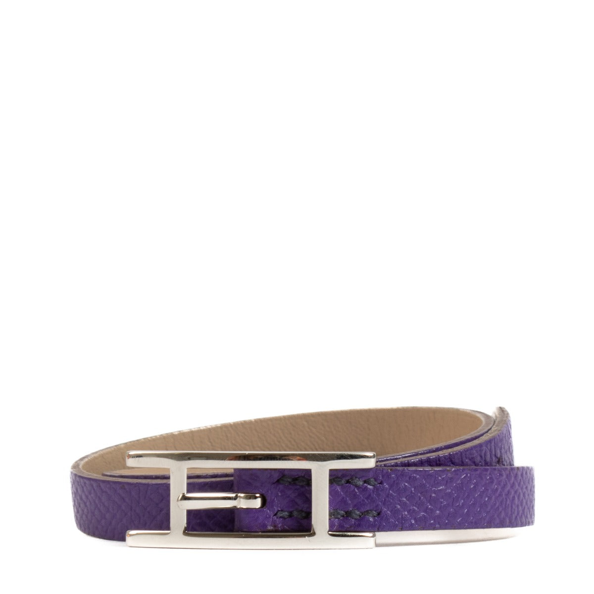Hermès Blue Hapi Double Tour Bracelet - Size T5