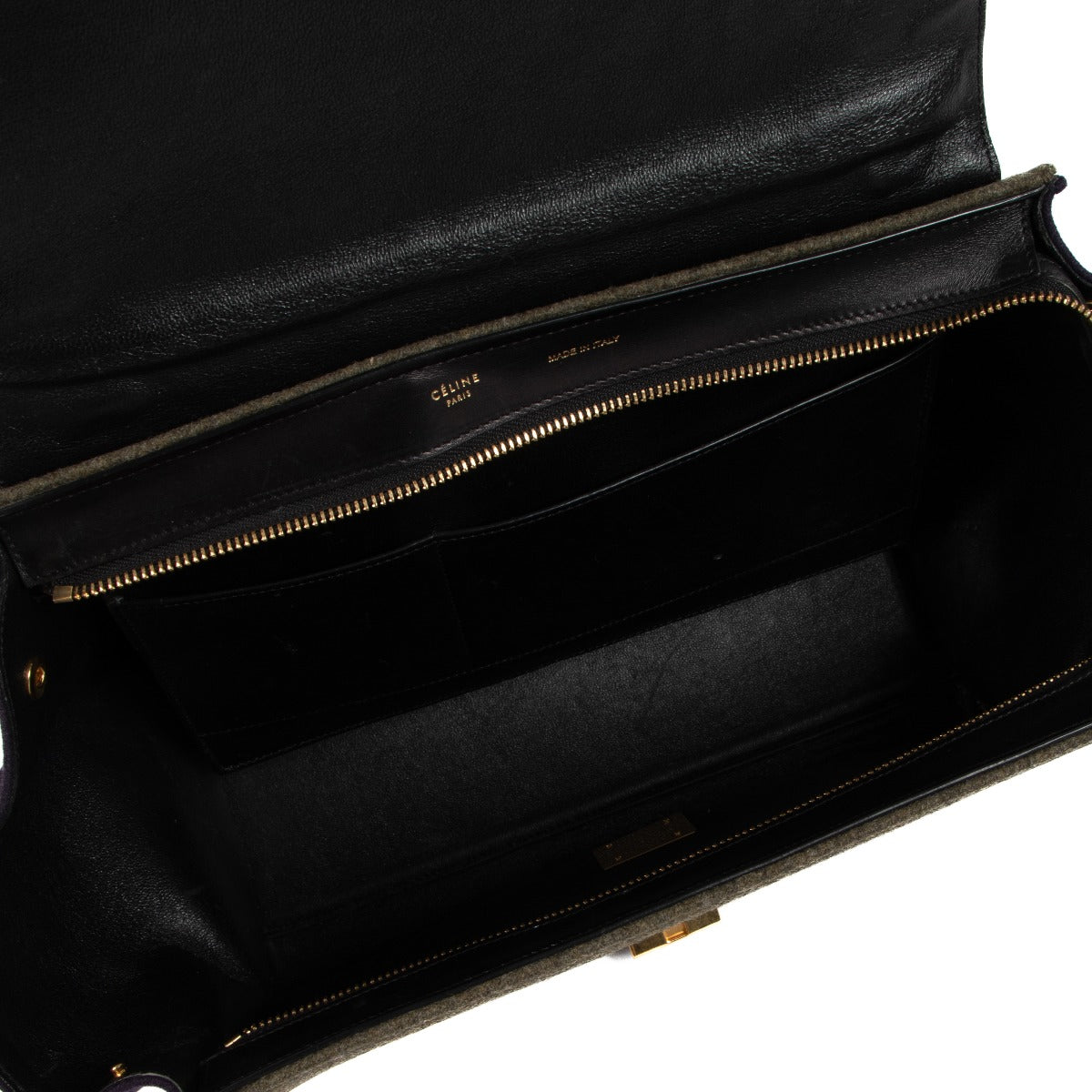 Celine Tricolor Felt Medium Trapeze Tote Bag