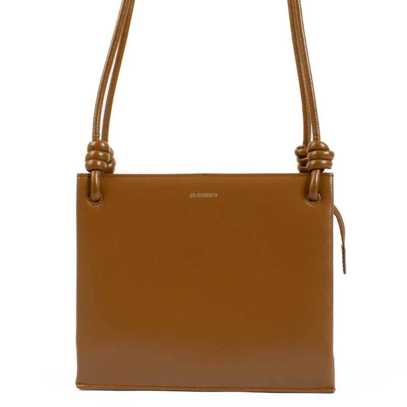 Buy authentic second hand Jil Sander Brown Leather Crossbody at Labellov.com
