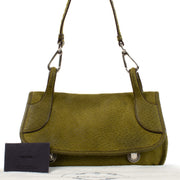 shop 100% authentic second hand Prada Green Suède Shoulder Bag on Labellov.com