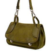 shop 100% authentic second hand Prada Green Suède Shoulder Bag on Labellov.com