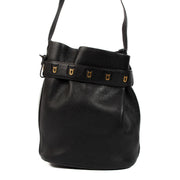 Delvaux Black Leather Calicot Shoulder Bag