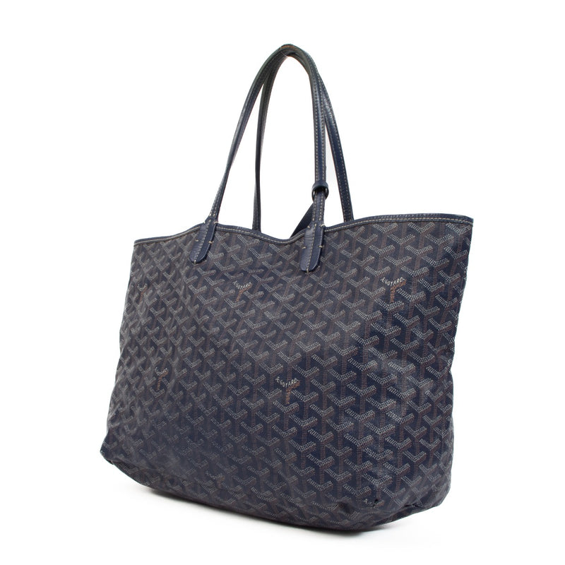 Shop an authentic preloved Goyard Blue St. Louis PM Tote Bag on Labellov.com