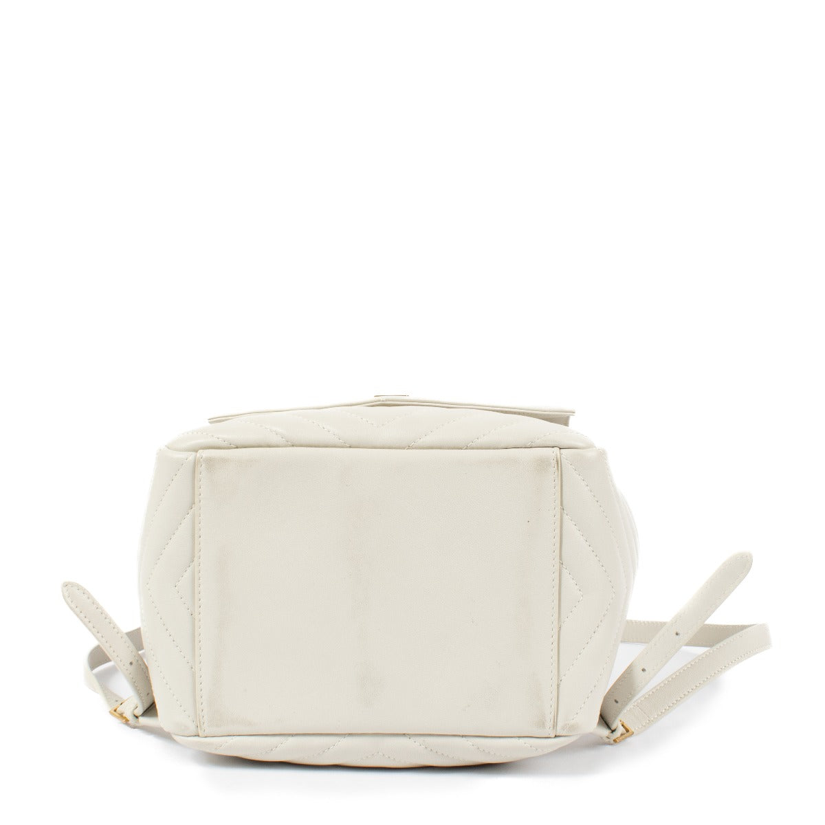 Saint Laurent Vintage Witte Leren Joe Rugzak