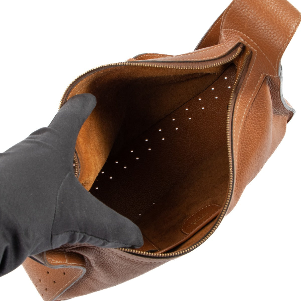 Sac à bandoulière Delvaux Pensée en cuir Fauve