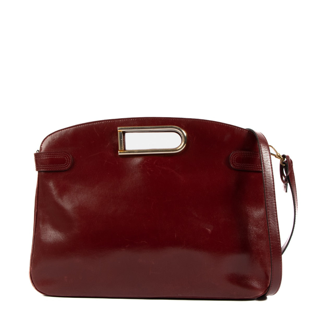 Delvaux Vintage Burgundy Box Calf D Tote Bag